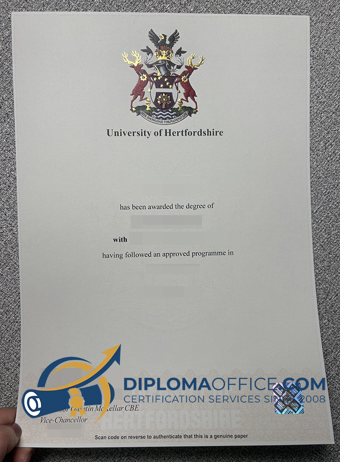 University of Hertfordshire degree