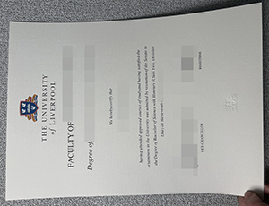 University of Liverpool degree copy