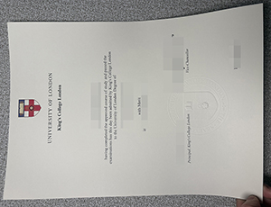 University of London King's College London degree copy