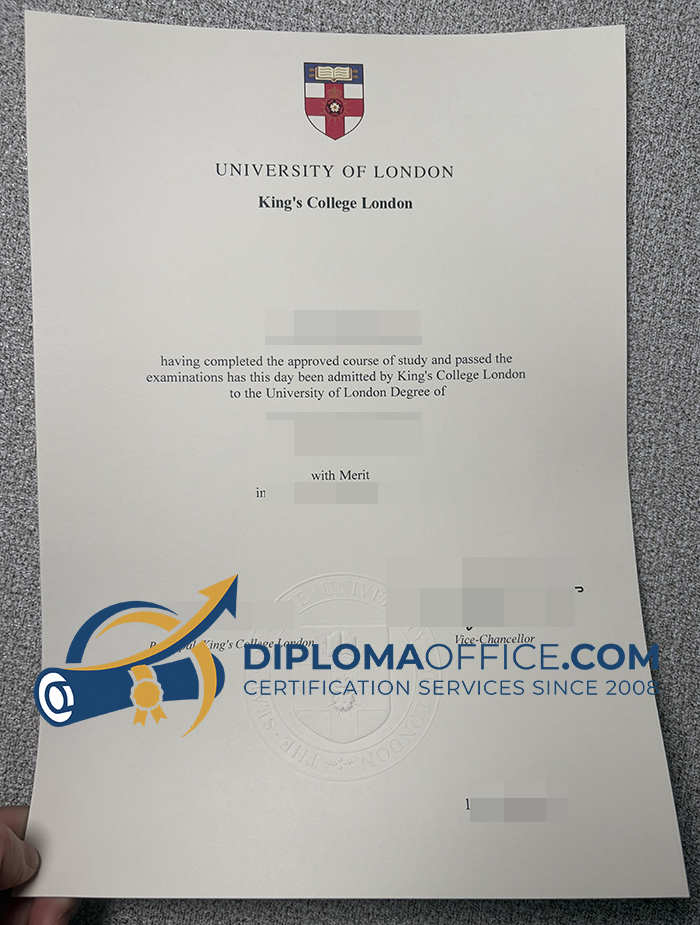 University of London King's College London degree