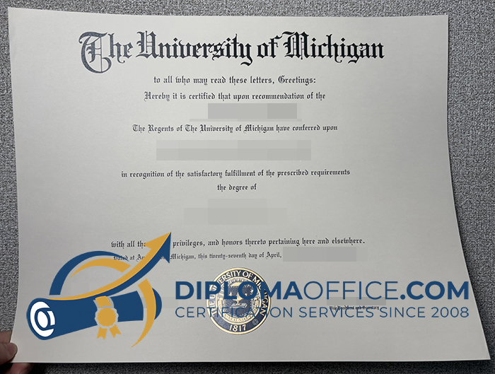 University of Michigan degree