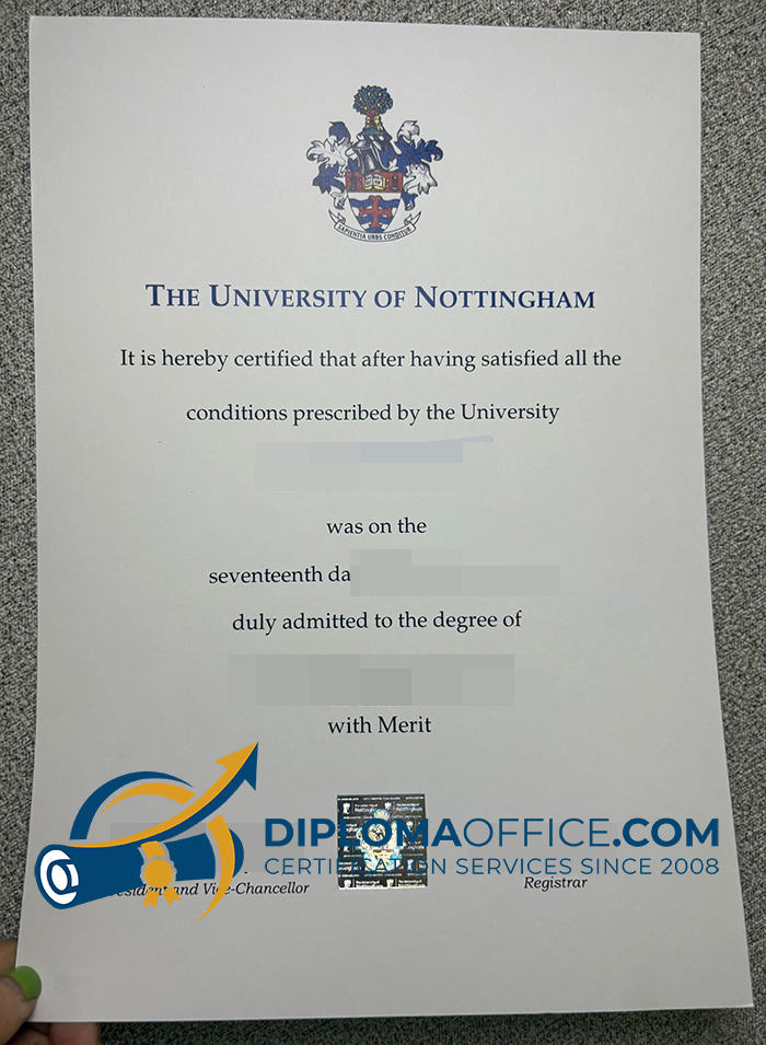 University of Nottingham degree
