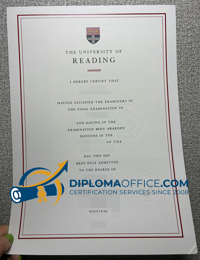 University of Reading diploma