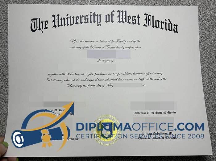 University of West Florida diploma