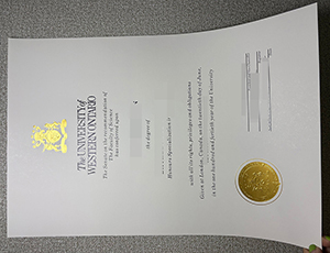 University of Western Ontario diploma copy