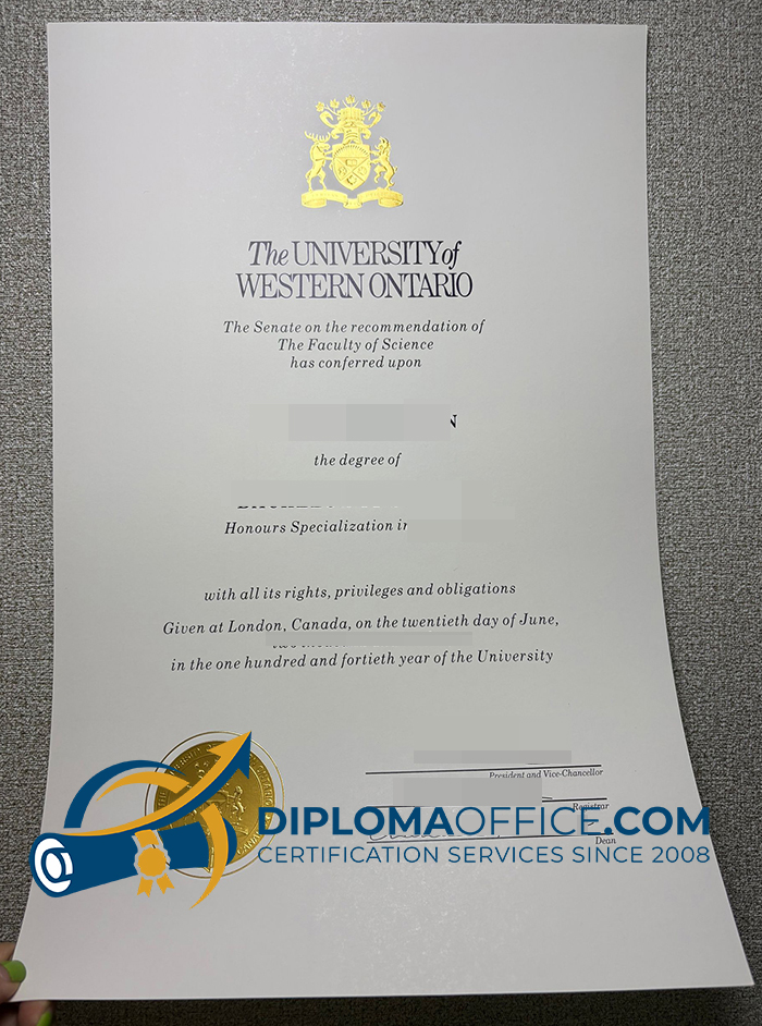 University of Western Ontario diploma