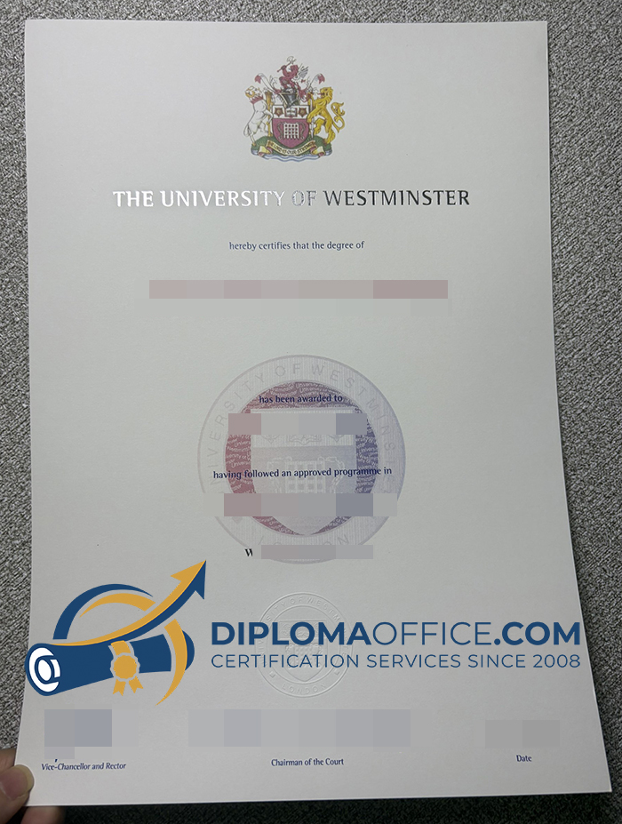 University of Westminster degree
