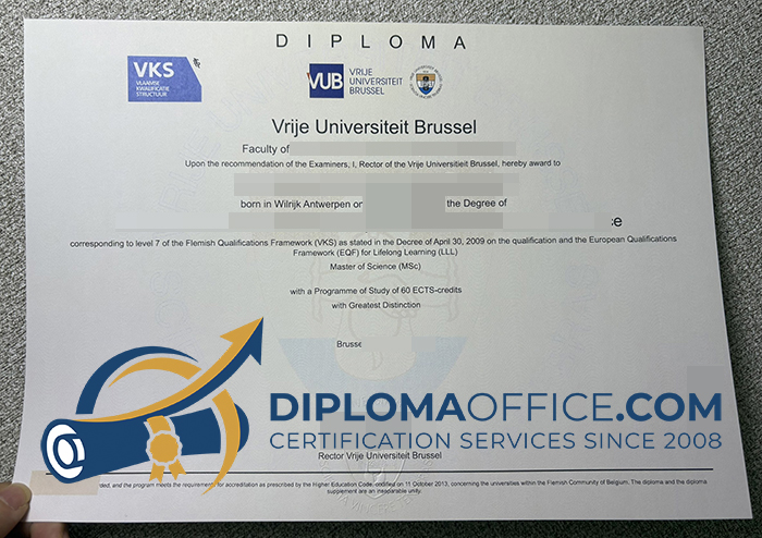 Vrije Universiteit Brussel degree