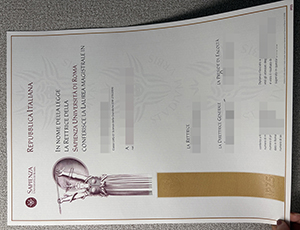 ‌Sapienza Università di Roma degree copy