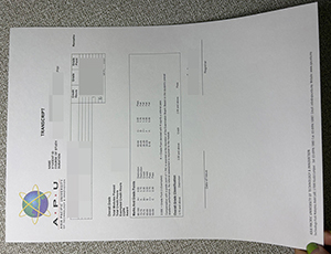 Asia Pacific University transcript copy