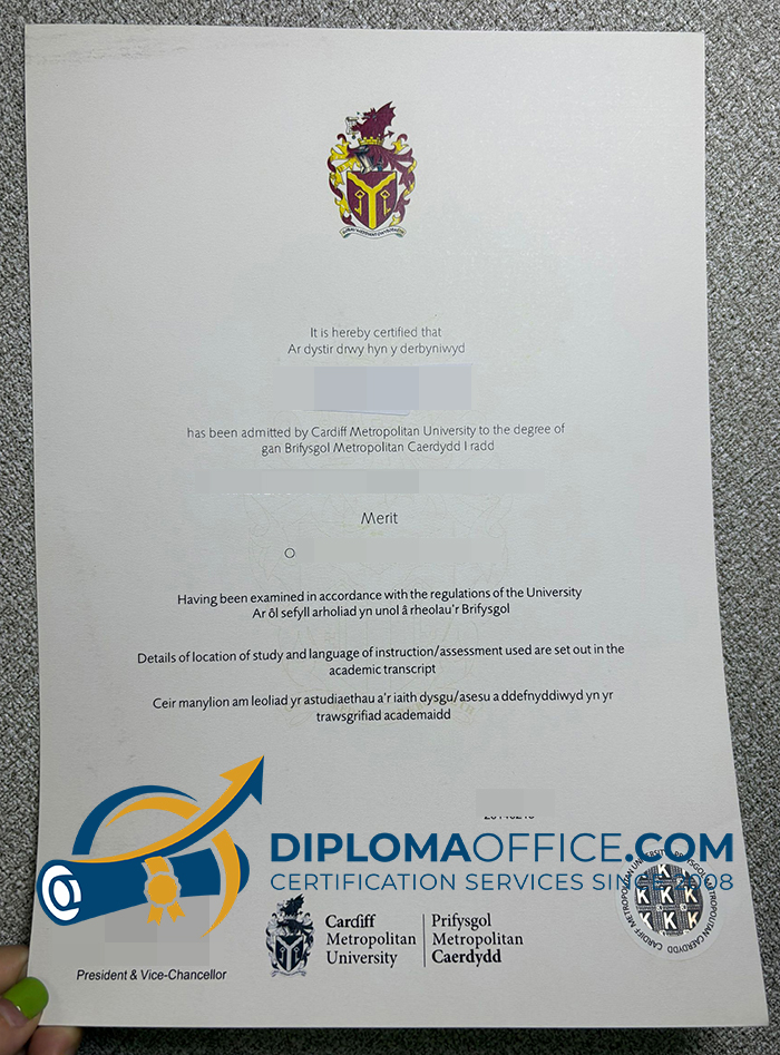 Cardiff Metropolitan University degree