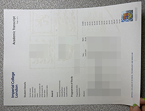 Imperial College London transcript copy