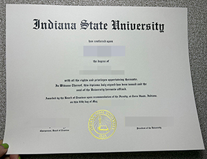 Indiana State University degree copy