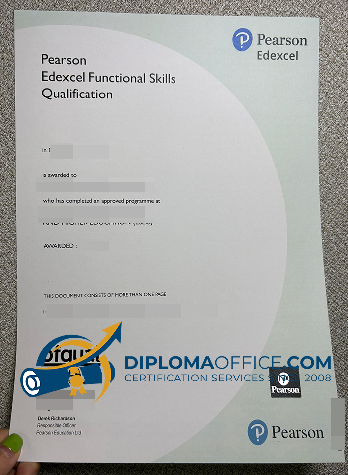 Pearson Edexcel Functional Skills Qualification