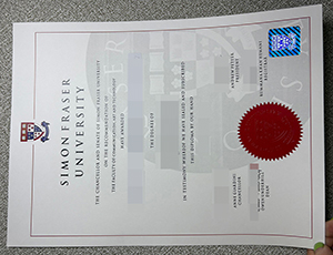 Simon Fraser University degree copy