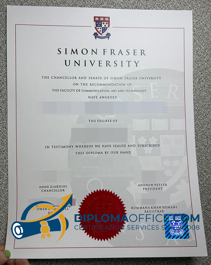 Simon Fraser University degree