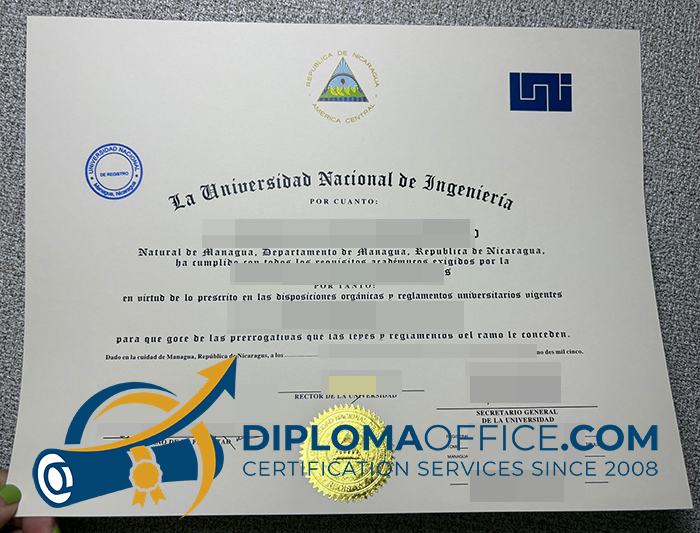 Universidad Nacional de Ingeniería diploma