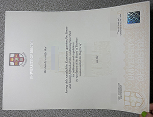 University of Bristol diploma copy