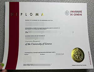 University of Geneva diploma copy