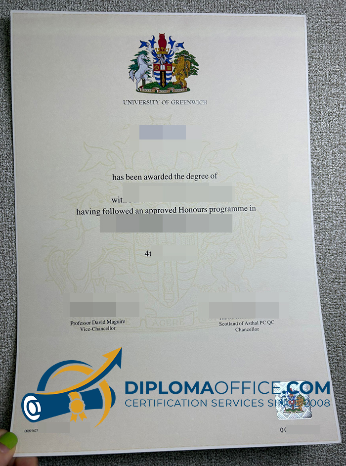 University of Greenwich diploma